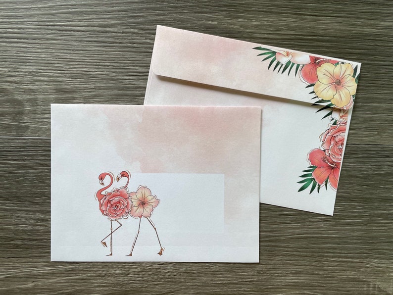 Stationery Set Flamingo Fleur image 3