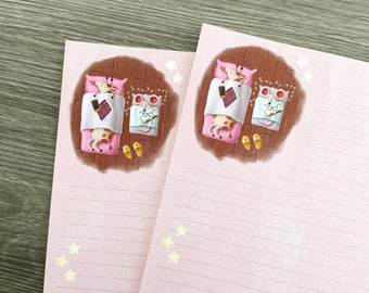 Letter writing sheets - Sleepover