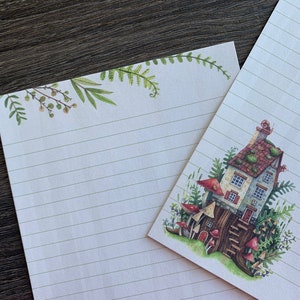 Letter writing sheets - Fairy Cottage