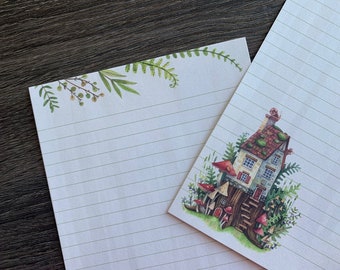 Letter writing sheets - Fairy Cottage