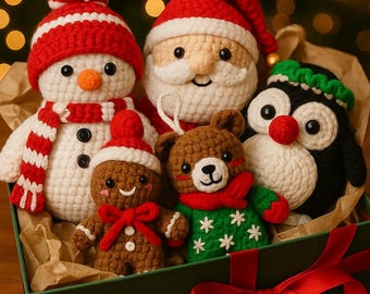 Christmas Amigurumi Pattern Bundle (5 in 1)