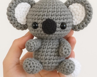 Patrón de crochet para amigurumi de koala: Peluche para principiantes (Descarga PDF)