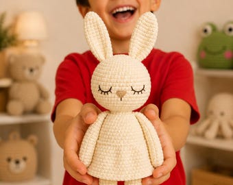 Amigurumi Bunny Crochet Pattern: Beginner Friendly Plush Toy (PDF)