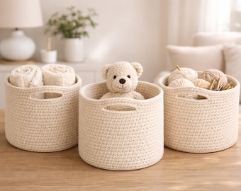 Beginner Friendly Storage Organizer Pattern PDF, Modern Home Decor Tote, Easy DIY Project