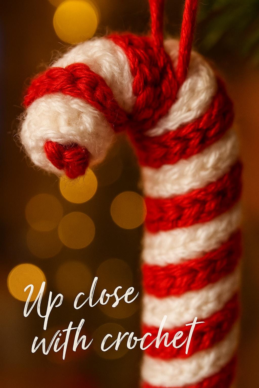 Crochet Candy Cane Ornament Pattern | Beginner Christmas DIY (PDF) - Etsy