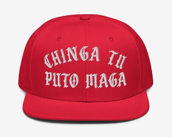 Chinga Tu Puto MAGA Snapback Hut | Anti Trump Protest Cap | Einwanderungs-Rechte-Geschenk