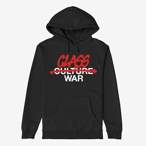 Sudadera con capucha de protesta contra la guerra de clases / Sudadera política anti-multimillonaria / Sudadera con capucha de resistencia al grafiti / Ropa urbana unisex activista revolucionaria