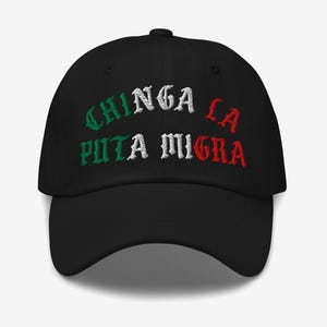Chinga La Migra Mexico Dad Hat | Immigrant Rights Abolish Ice Protest Cap