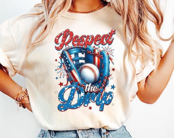 Baseball Drip Shirt, Boys Ice Cream Patriotic American Flag Tee, 4th of July USA Flag Baseball Tee, Cool Baseball Shirt for Boys