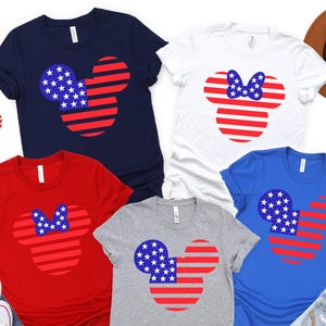 Disney Mickey and Minnie Fourth Of July Shirt, Fourth of July Disney Shirts, 4th of July Minnie Mickey Shirt, 4th Of July Couple Shirt