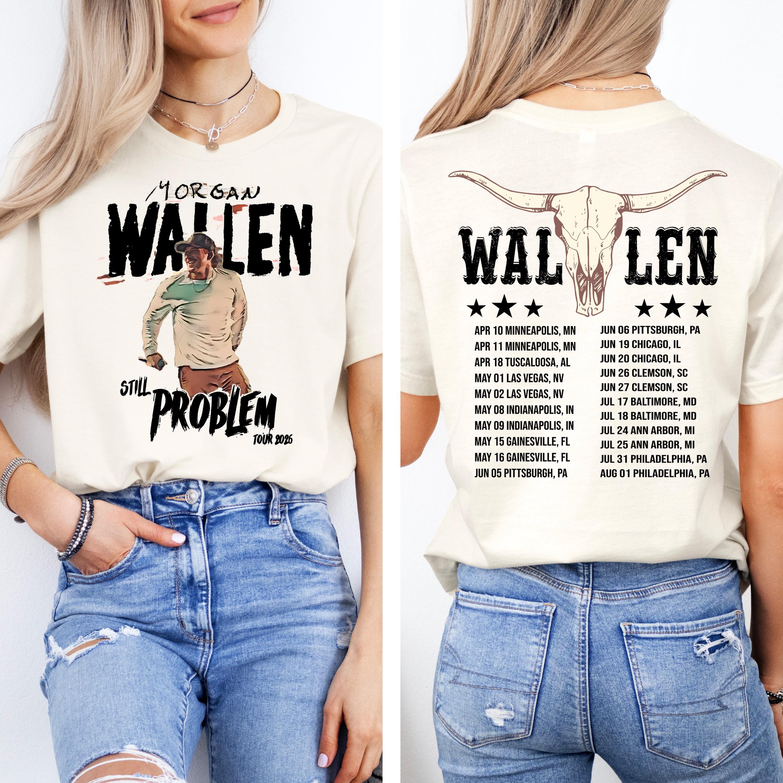 Discover Wallen Western Tour Shirt 2026, Still the Problem Front Back Tee, Country Concert Shirt