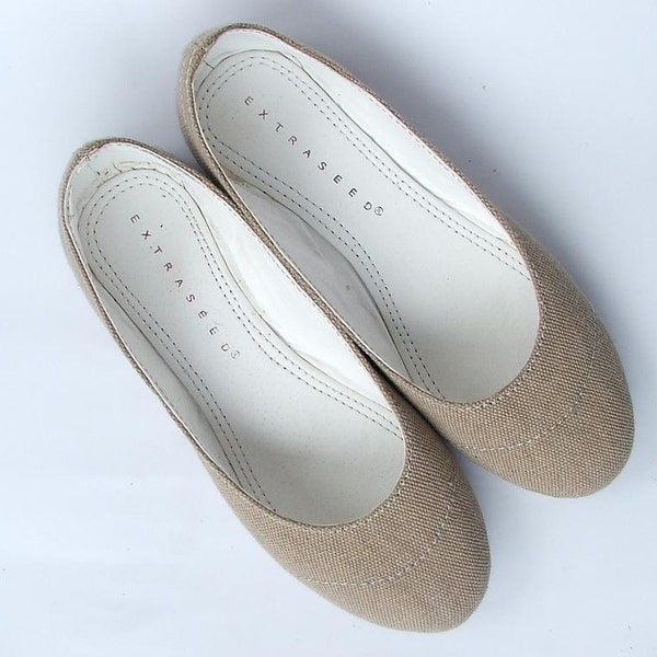 ECO FRIENDLY HEMP FLAT SHOES WITH SIZE FROM US 5  TO 11.5