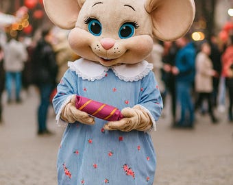 Mascot Costume Mouse Outfit/ Brand Mascot Costume/ Party Supplies/ Cosplay Costume/ Fantasy Costume/ Inflatable Mascot/ Valentine’s Present