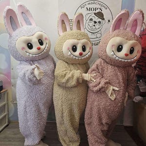 Forest Monster Jumpsuit Costume | Cosplay Fursuit Labubu for Adults | Inflatable Halloween Mascot Outfit | Party Disneyland Style Fun