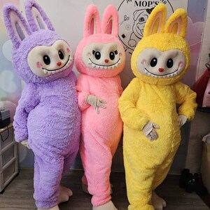 Labubu Forest Monster Jumpsuit Costume | Cosplay Fursuit for Adults | Inflatable Halloween Mascot Outfit | Party Disneyland Style Fun