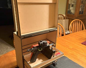 Competition Pistol Box SVG File: Laser Cut 6mm Plywood (Digital File)