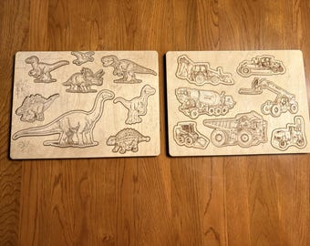 Wooden Puzzles for Children, SVG, Digital files only  NO physical product