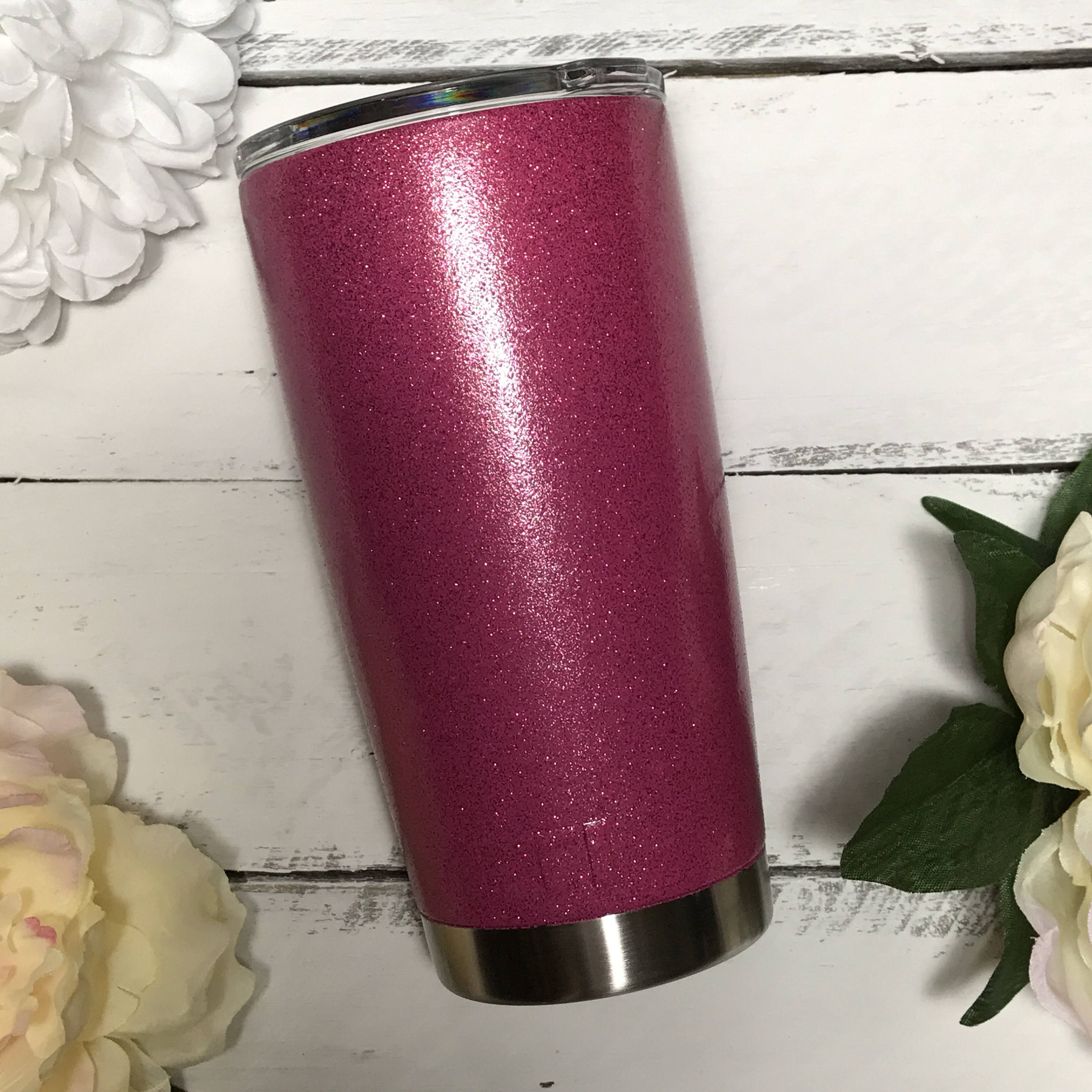 Yeti Painted Pink Glitter 10oz lowball 12oz colster 20 and Etsy