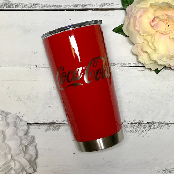 Yeti Painted Brite Red and engraved w/Coca Cola Logo 10oz Etsy