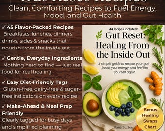 Darm Gesundheit Rezeptbuch Digitaler Download Glutenfrei Clean Eating Anleitung Darm Heilung Rezepte Gesunder Mahlzeitenplan Ebook zur Verdauungs Unterstützung