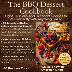 BBQ Dessert Cookbook grilled sweets recipes summer party desserts backyard cookout treat ideas gluten free dairy free make ahead options