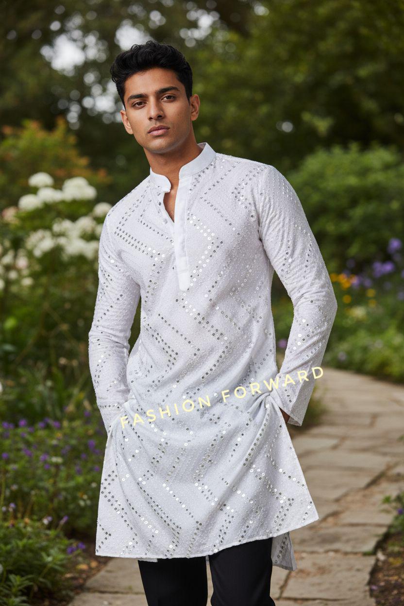Buy Cotton White Punjabi for Men Online In India India