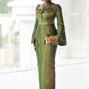 Several African Bride Aso Oke Dresses  | African Event Guest | Wrapper & Blouse | African Wedding Dress | African Women Dress | Yoruba Bride