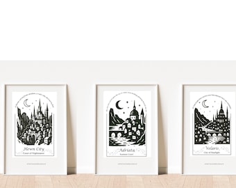 ACOTAR - A4 Print - Städte