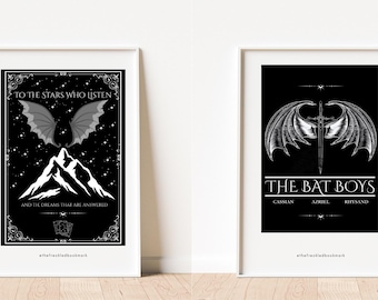 ACOTAR - A4 Print - Black and White