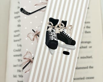 Ice Hockey Bookmarks - Beige Collection