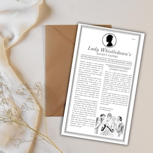 Lady Whistledown Society Papers zum Geburtstag