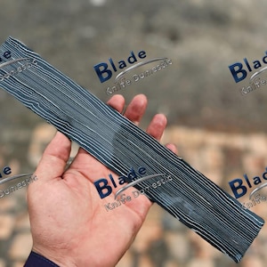 Handmade Carbon Damascus Steel Straight Layers Billet