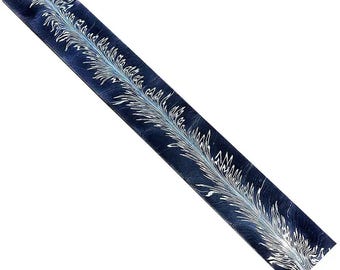 Hand Forged Feather Damascus San Mai Billet | 1095 & 15N20 Steel | Knife Making Supply | Pattern Welded Bar Stock