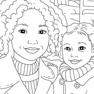 Custom Coloring Pages from Photo, Custom Sketch Coloring Page, Custom Kids Activity Page, Photo Outline Coloring Page, Custom Coloring Gift