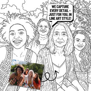 custom coloring activity
party activity sheet
childrens coloring pages
adult coloring book
personalized gift for her
custom sketch from photo
black and white art
custom line art
personalized color page
coloring pages kids