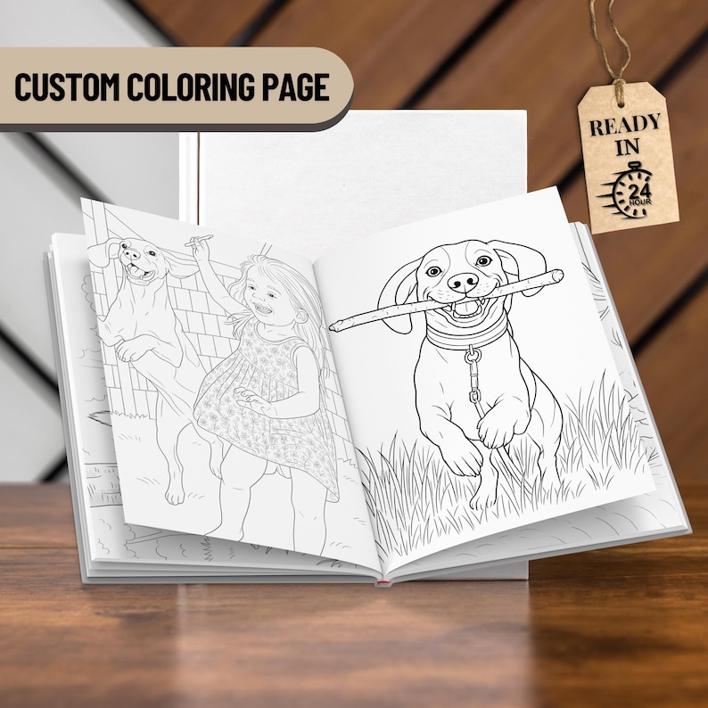 custom coloring page
photo to coloring page
personalized coloring book
custom portrait drawing
line art from photo
custom birthday coloring
gift for kids
custom pet portrait
coloring book for adults
digital coloring sheet