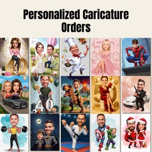 Custom Order Request, Custom Order Caricature, Funny Cartoon Portrait Gift, Royal Pet Caricature Drawing, Custom Gifts, Pixar Style Portrait