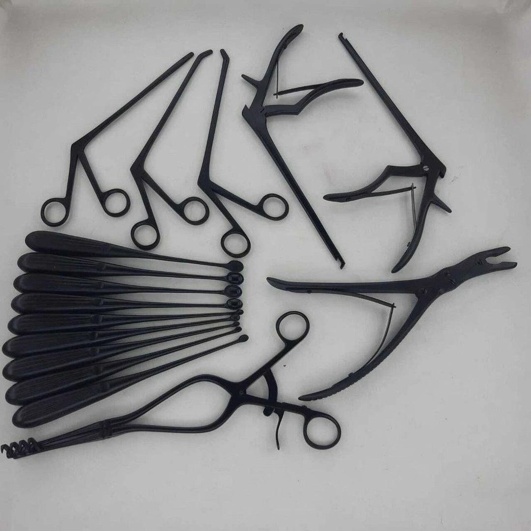 Laminectomy Bone Curette Black Coated Orthopedic Surgical Instrument ...