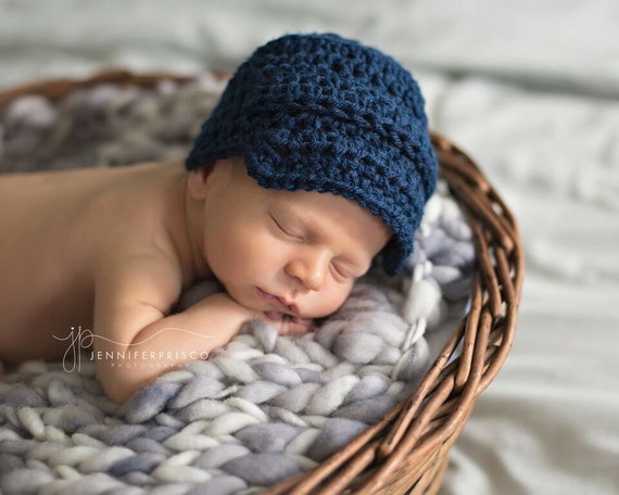 newborn baby boy crochet hat