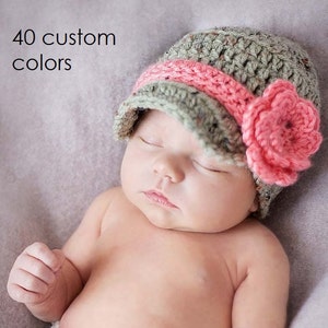 Baby Girl Hat, Newborn Girl, Newborn Baby, Girl Clothes, Baby Girl Layette, Coming Home Outfit, Infant Girl, Crochet Hats, Newsboy Hat