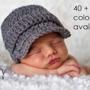 Newsboy Hat, Baby Boy Hat, Newborn Hat, Baby Hat, Infant Hat, Crochet Hat, Photo Props, Baby Boy, Coming Home Outfit, Newborn Boy, Baby Gift