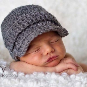 Baby Boy Hat, Coming Home Outfit, Baby Hat, Baby Hat,  Newborn Hat, Photo Props, Crochet Hat, Winter Hats, Newborn Boy Hat, Newsboy Hat