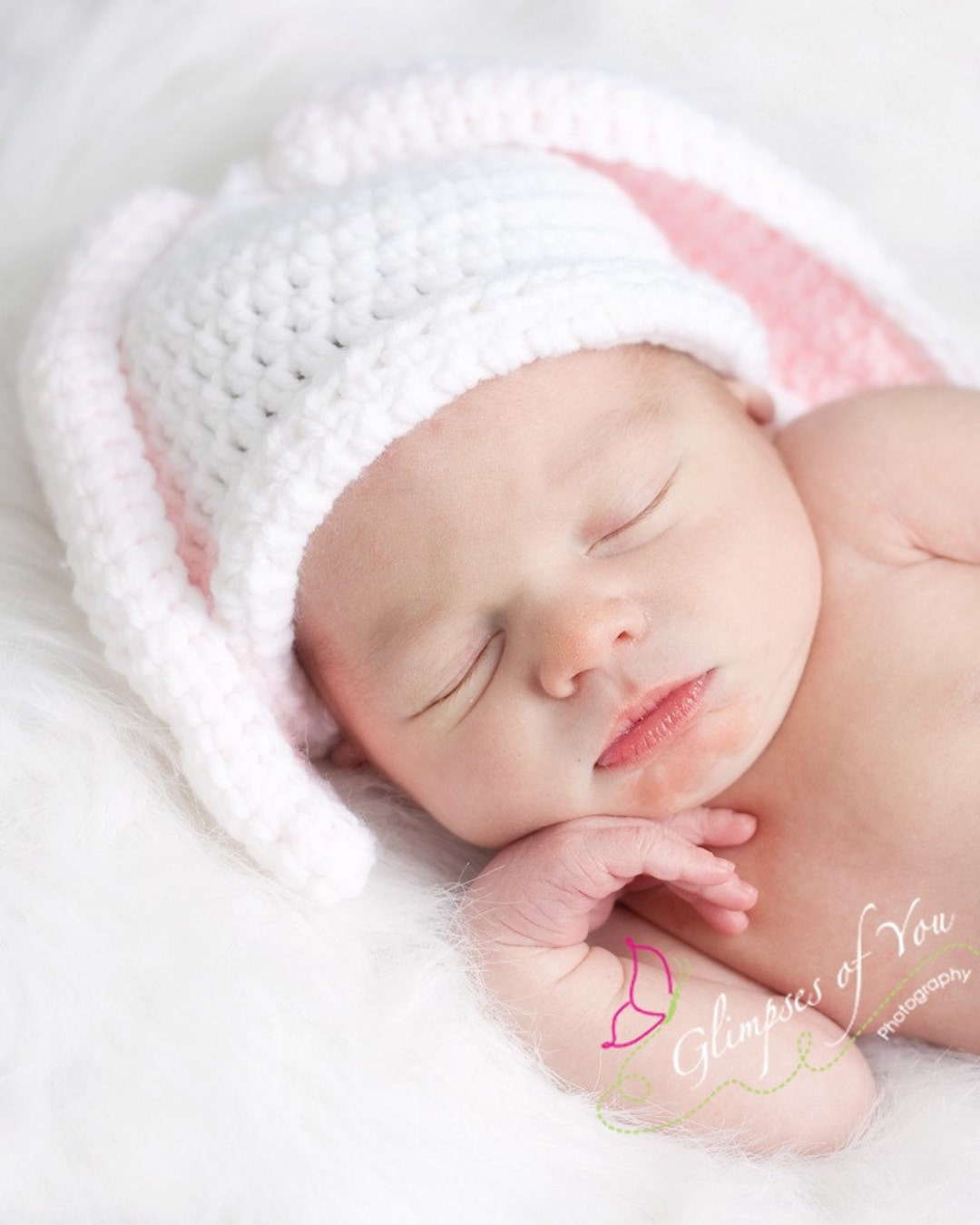 Newborn Easter Bunny Hat - Baby Bunny Ears - Newborn Easter Hat - Baby ...