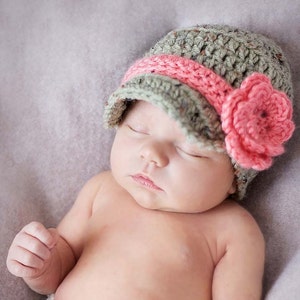 baby girl hats with flowers