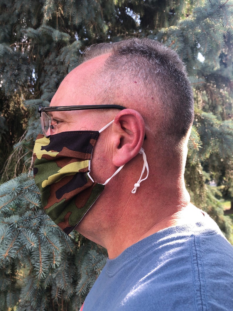 Mens XL Adjustable Cloth Face Mask Big and Tall Extra Large Etsy