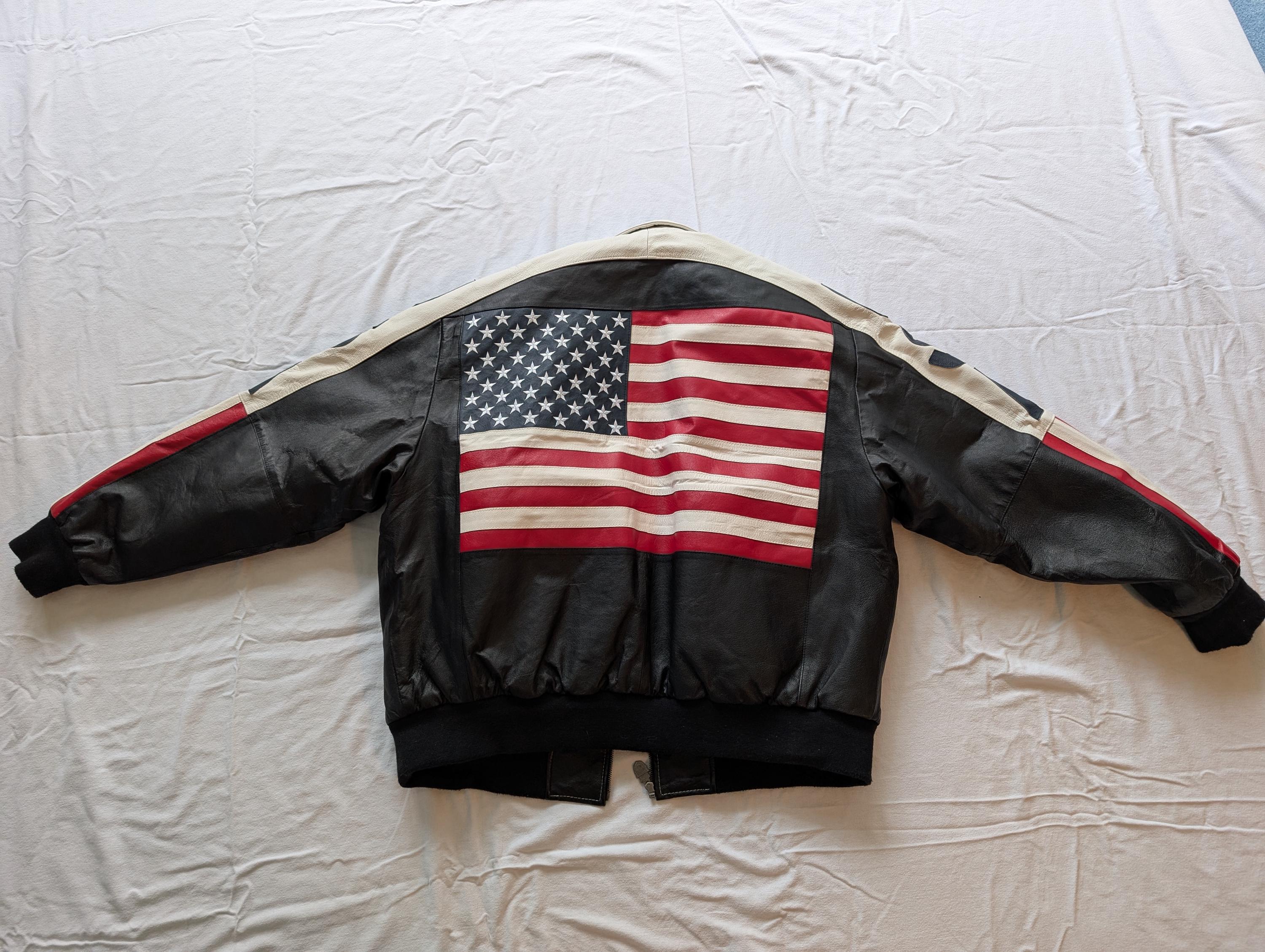 Leather USA Jacket - Etsy