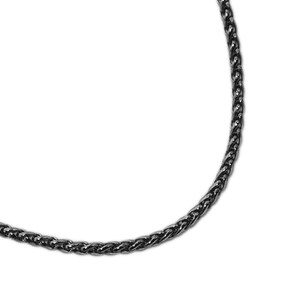 Gunmetal 3mm Wheat Chain Necklace with Lobster Clasp - for Her or for Him