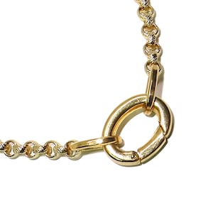 Gold Plated Rolo Chain Necklace: Unisex Minimalist Design