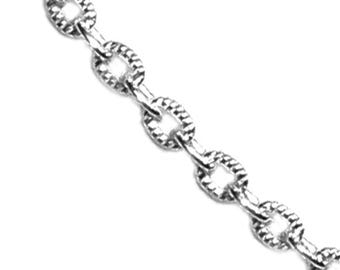 22 Inch Sterling Silver 7x4mm Oval Cable Chain Necklace, C39 - Etsy