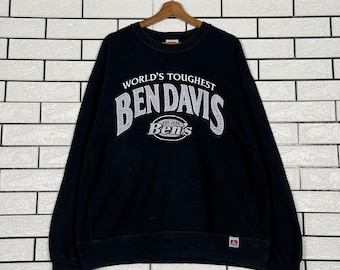 Vintage Ben Sweatshirt Starkes Logo Rundhalsausschnitt Sweatshirt Größe 36